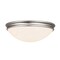 Access Lighting Atom, Flush Mount, Brushed Steel Finish, Opal Glass 20725-BS/OPL - alternate 1